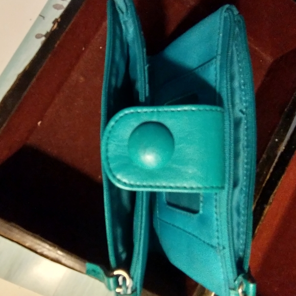 Turquoise Bifold Wallet - Picture 3 of 11